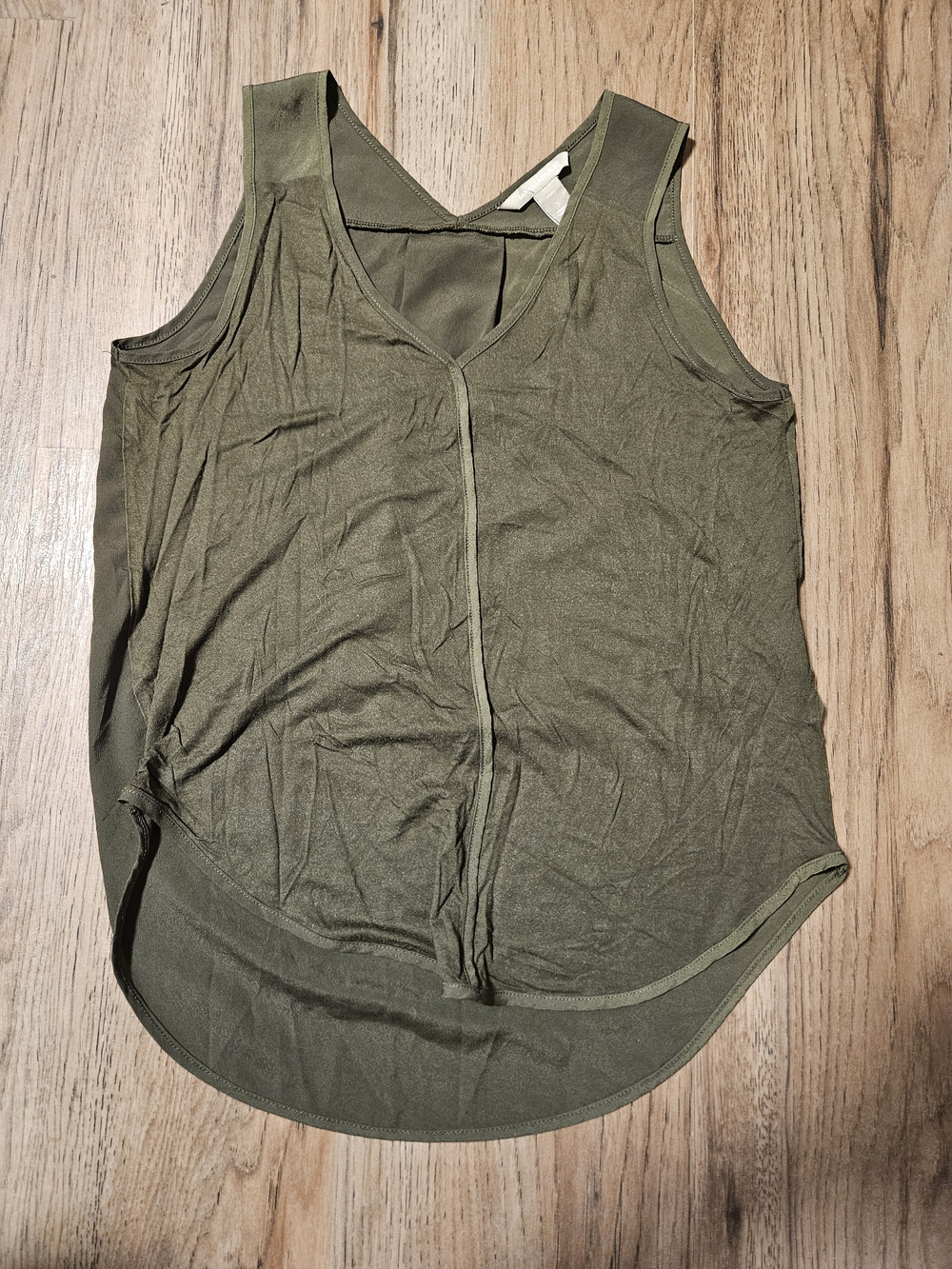 Banana Republic Olive Green V-Neck Tank